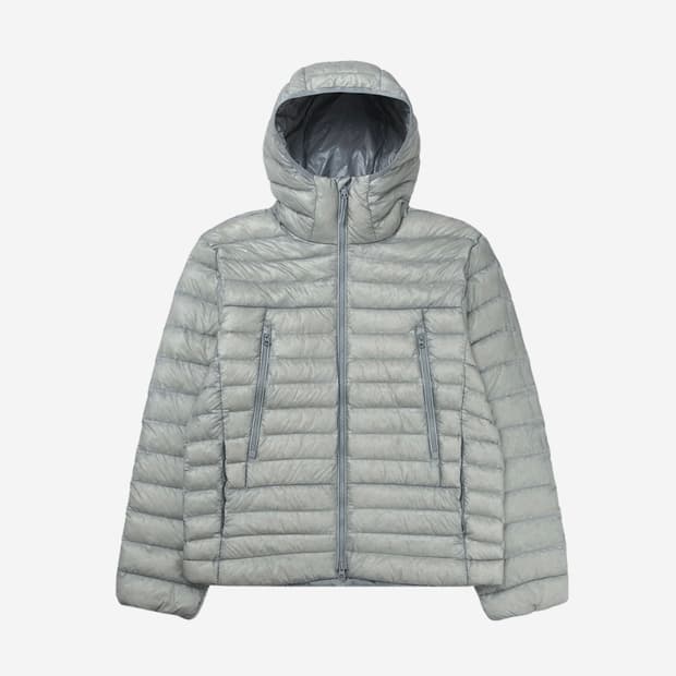 시티 레저 시어 립스탑 후디드 라이트 다운 클라우디 블루