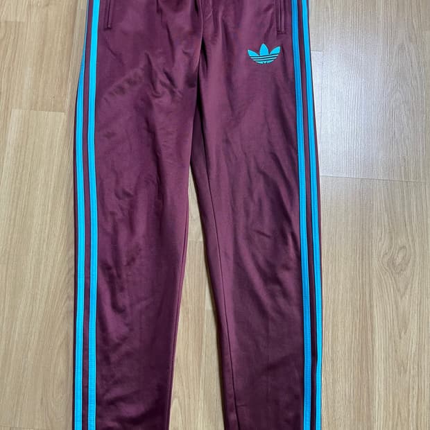 아디다스 삼선 트레이닝 바지 버건디