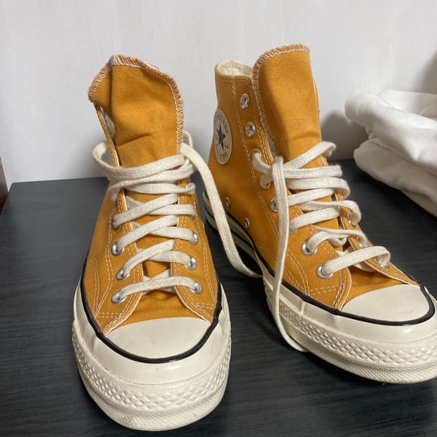 컨버스 척테일러 70 하이 옐로우