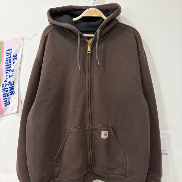 93. 칼하트 써멀 후드집업 브라운