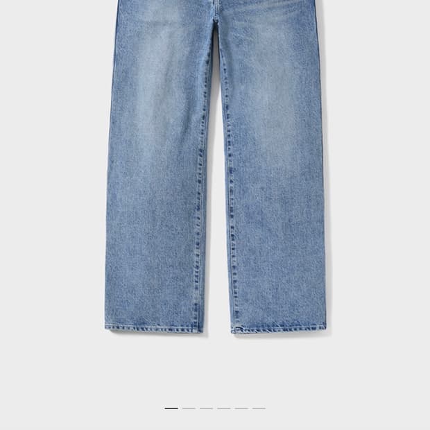 포터리 와이드 데님 라이트 블루 2사이즈  