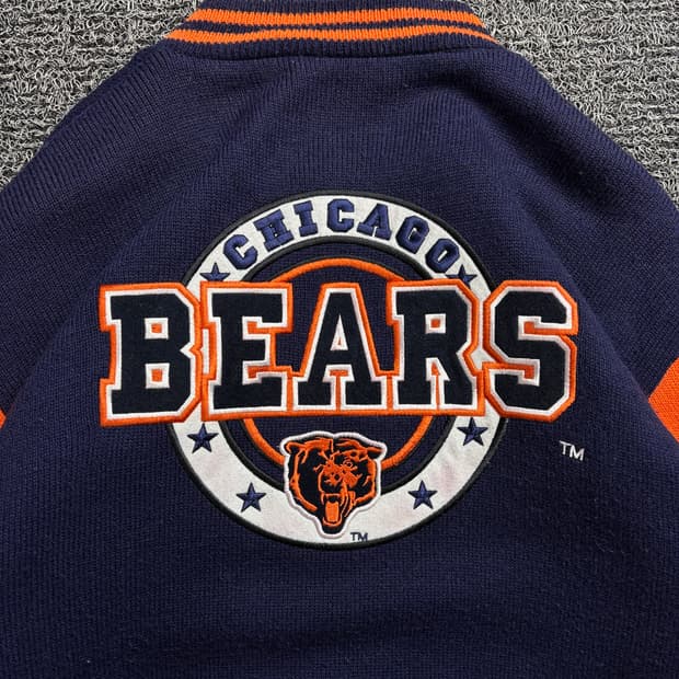 NFL USA 오리지날 시카고 베어스 모직 바시티 자켓 2052