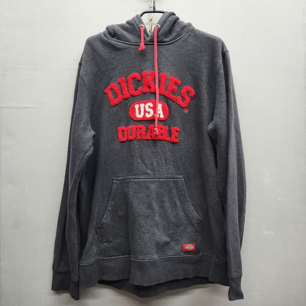 디키즈 스펠 로고 자수 빈티지 후드티 L