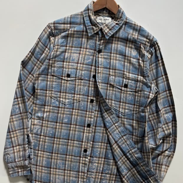 Saint Laurent Paris 생로랑 블리치드 셔츠