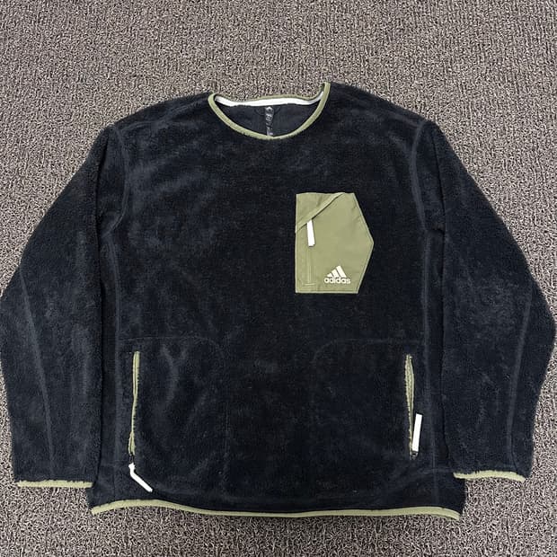 아디다스 후리스 후리스 맨투맨 블랙 105(XL)