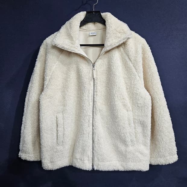 무신사 스탠다드 아이보리 남성 오버핏 95~100 후리스 자켓 