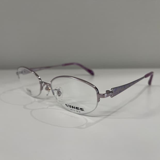 바인스 VINES 일본 티타늄 반무테 안경 빈티지 90s 1번