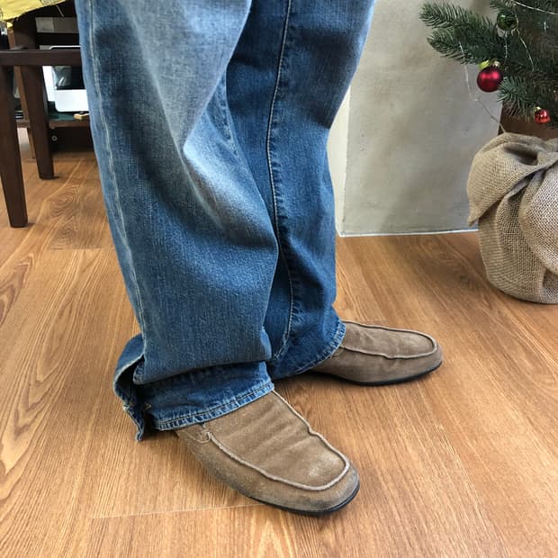 Prada 스웨이드 로퍼 UK7.5