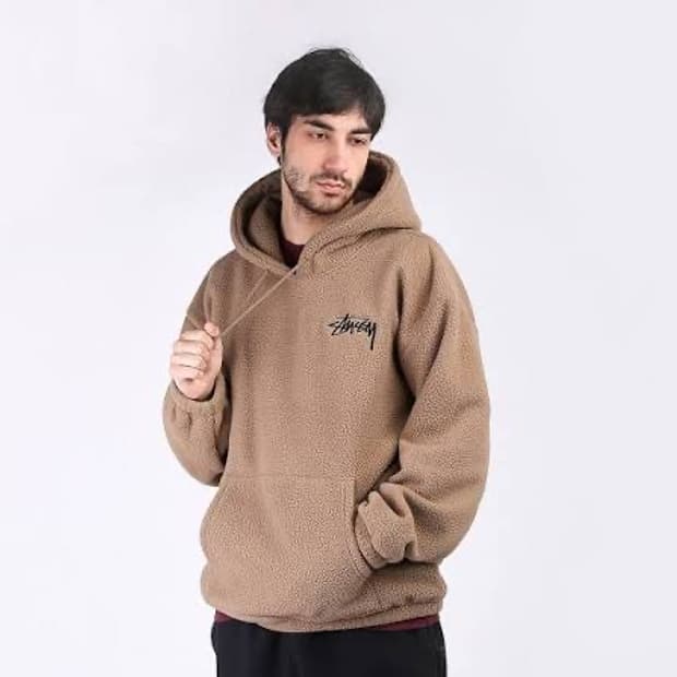 [XL] 스투시 브론손 Bronson 플리스 후리스 후디 카멜