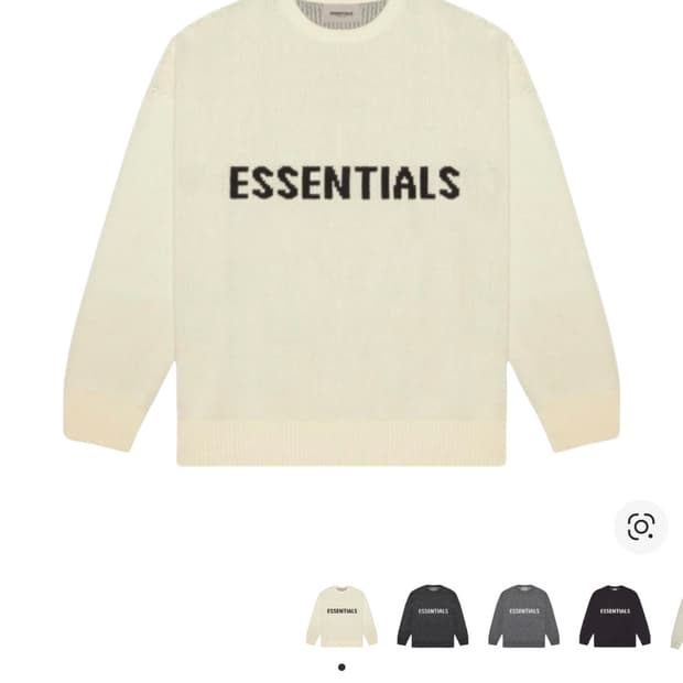 에센셜 essentials 니트 스웨터 버터크림 S