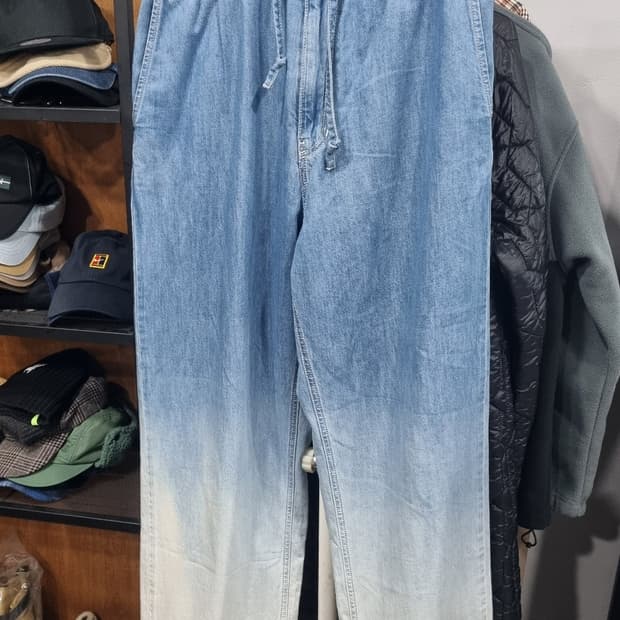 (solid homme) 여름청바지 밴딩 끈조임 30~32