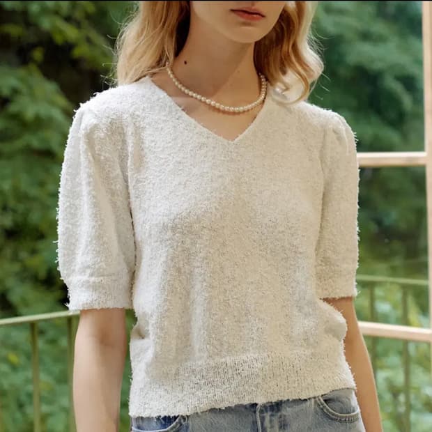 하케쉬 windy 니트 크림