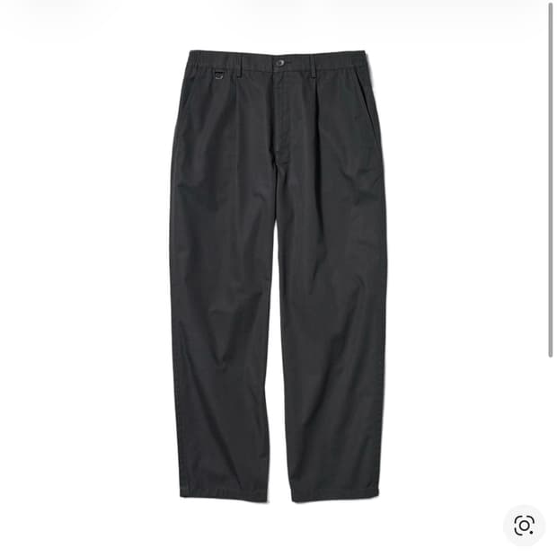 GU x 언더커버 와이드 테이퍼드 팬츠 블랙