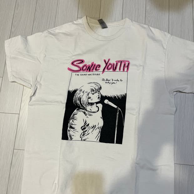 빈티지 소닉유스 티셔츠 리프린트 L