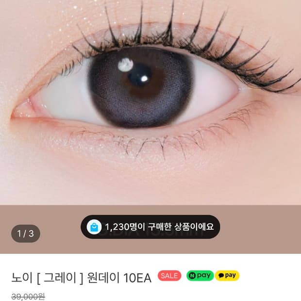 렌시스 노이 [ 그레이 ] 원데이 10EA 