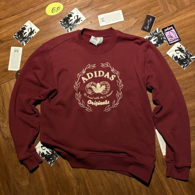 Adidas embroidered logo sweatshirt