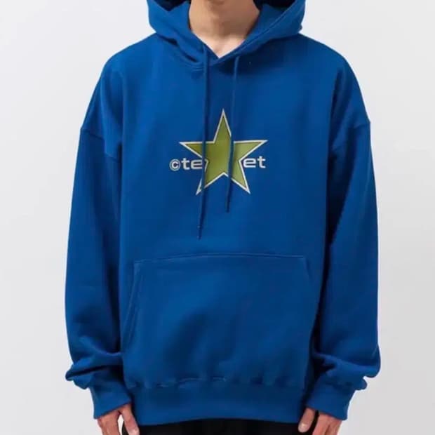 테캣 후드 블루 라지