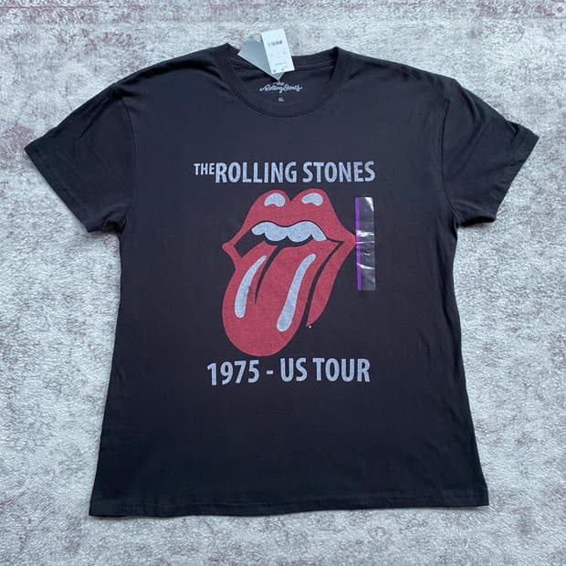 (XL) 롤링스톤즈 1975 US Tour 밴드티 티셔츠
