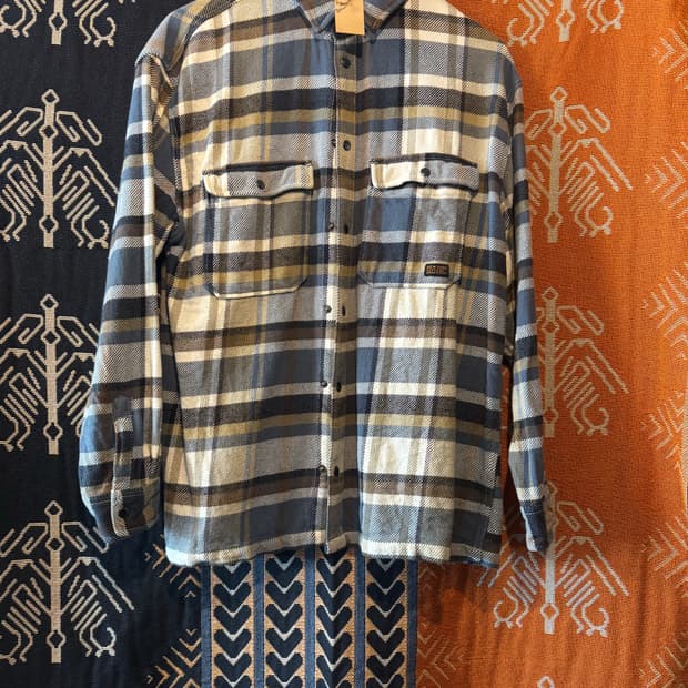 H&M 울 체크셔츠