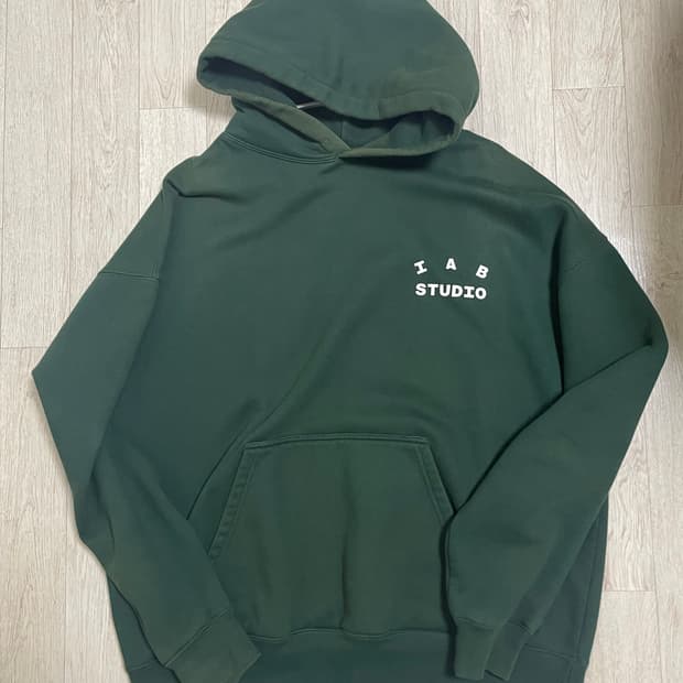 아이앱 스튜디오 딥 그린 후드티 XL
