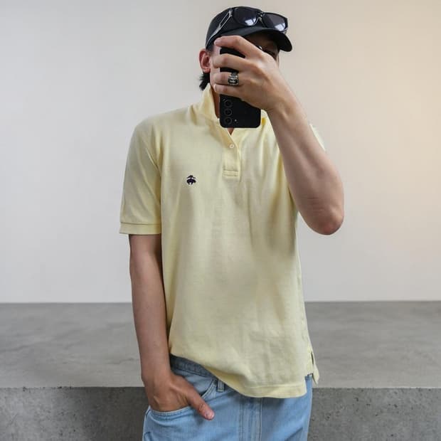 브룩스브라더스 PK셔츠 반팔 카라티 M0331