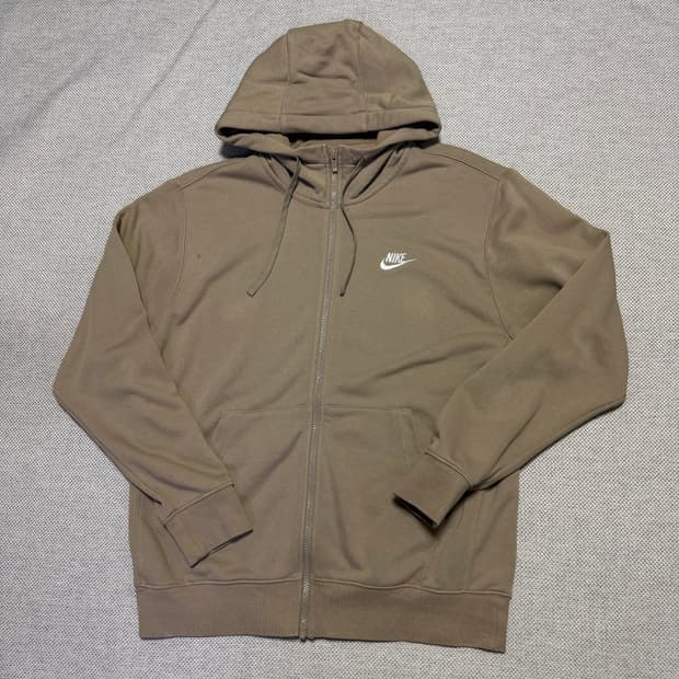 나이키 스몰로고 후드집업