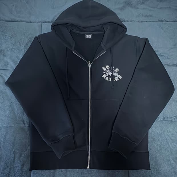 스투시 본앤레이즈드 후드집업 M