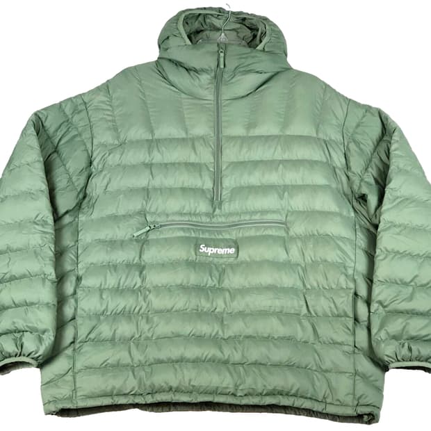 슈프림 마이크로 다운 풀오버 민트