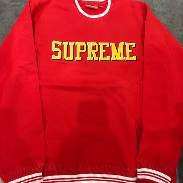 [M사이즈]슈프림 펠트 쉐도우 크루넥 17ss