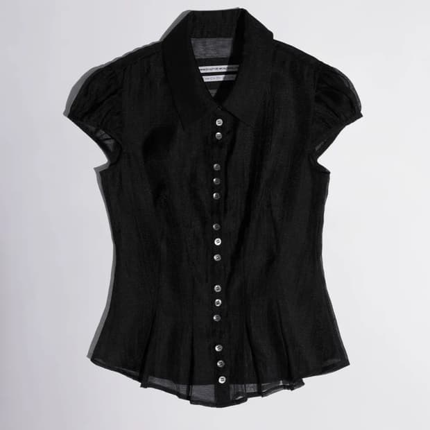 (쿨거래네고가능) 스컬프터 블라우스 블랙