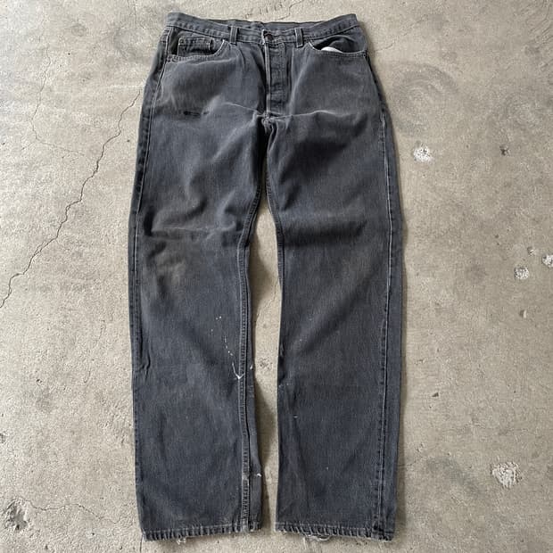 90s Levis 501 Black Denim(USA Made)