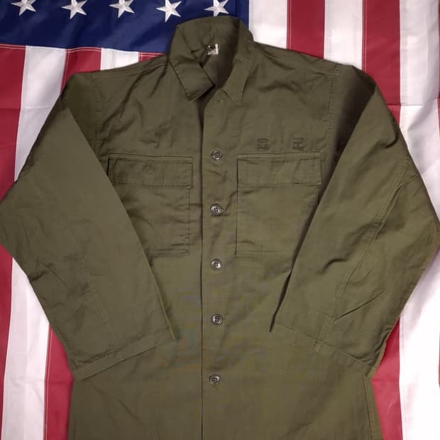 새제품 오리지날 60's 국군용 포플린 원단 전투복 상의