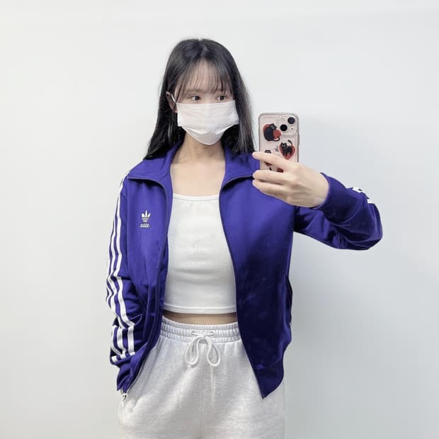 아디다스 파이어버드 트랙탑 져지 퍼플