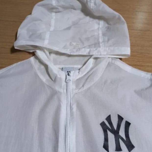 MLB키즈화이트홑겹점퍼165