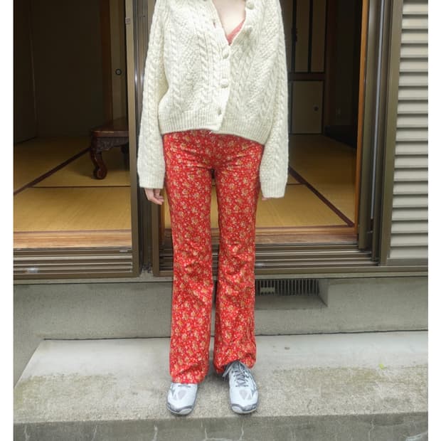 누아누 바지 Abelia Pants_Hot Tomato