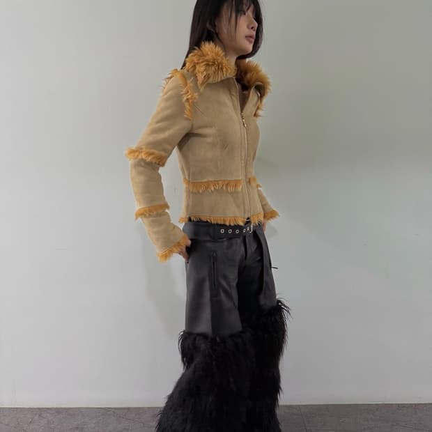 VTG FUR DETAIL JACKET
