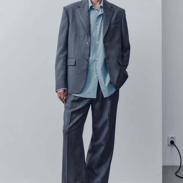 h&m 아뜰리에 25fw 와이드 싱글브레스티드 울블렌디드 재킷 52사이즈