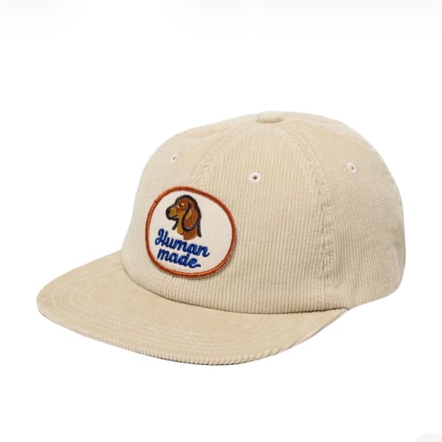 휴먼 메이드 6 패널 코듀로이 캡 화이트