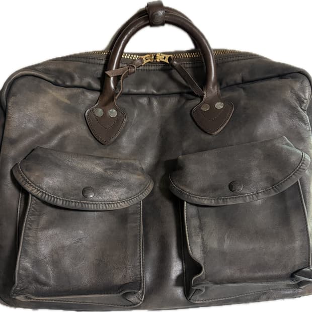 rrl 레더 브리프케이스