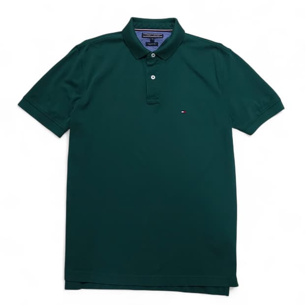 Tommy 타미 레귤러핏 반팔 카라티 100