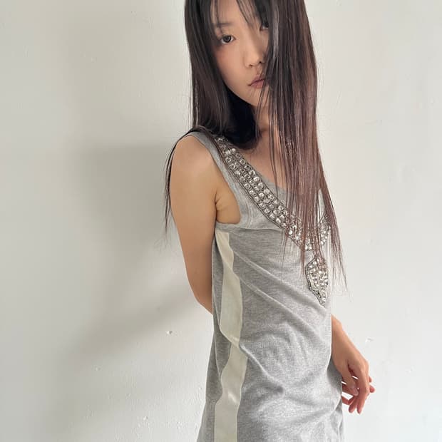 crystal sleeveless