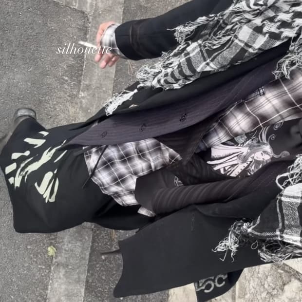 Y's 24Ss 페인트 하카마팬츠