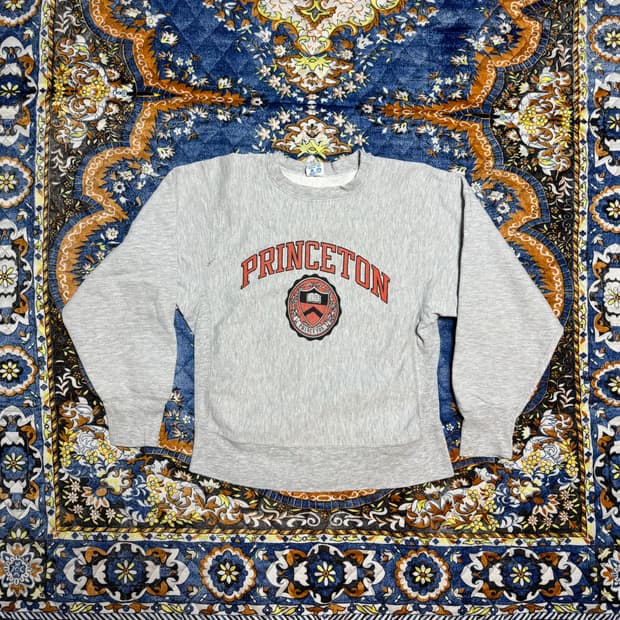 빈티지 80s 챔피온 리버스위브 그레이 스웻셔츠