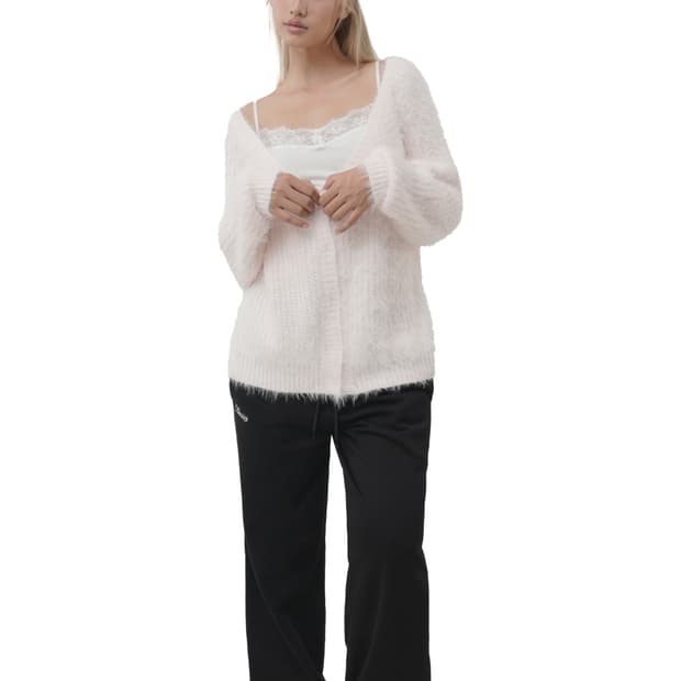 클리시어 슈가플럼 가디건 핑크