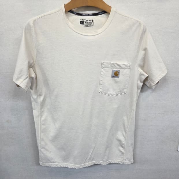 칼하트 포스 포켓 반팔 크림 s 릴렉스드핏 