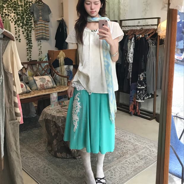 빈티지 데일리 민트 페어리 코디 세트