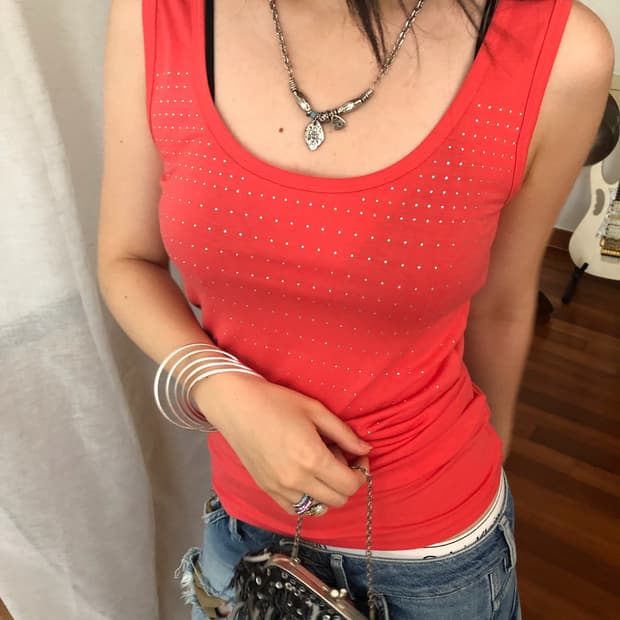 rhinestone tank top