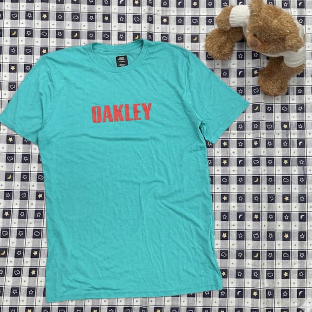 오클리 Oakley 프린팅 로고 민트코어 면 반팔티셔츠