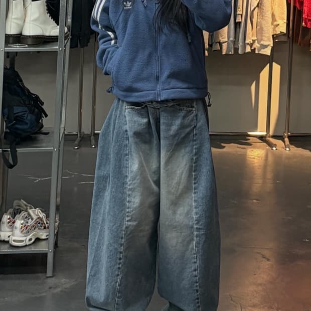 아디다스 플리스 크롭 풀집업 A3158