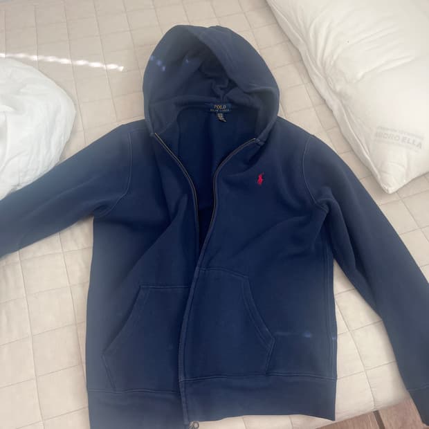 폴로랄프로렌 네이비 후드집업 후디